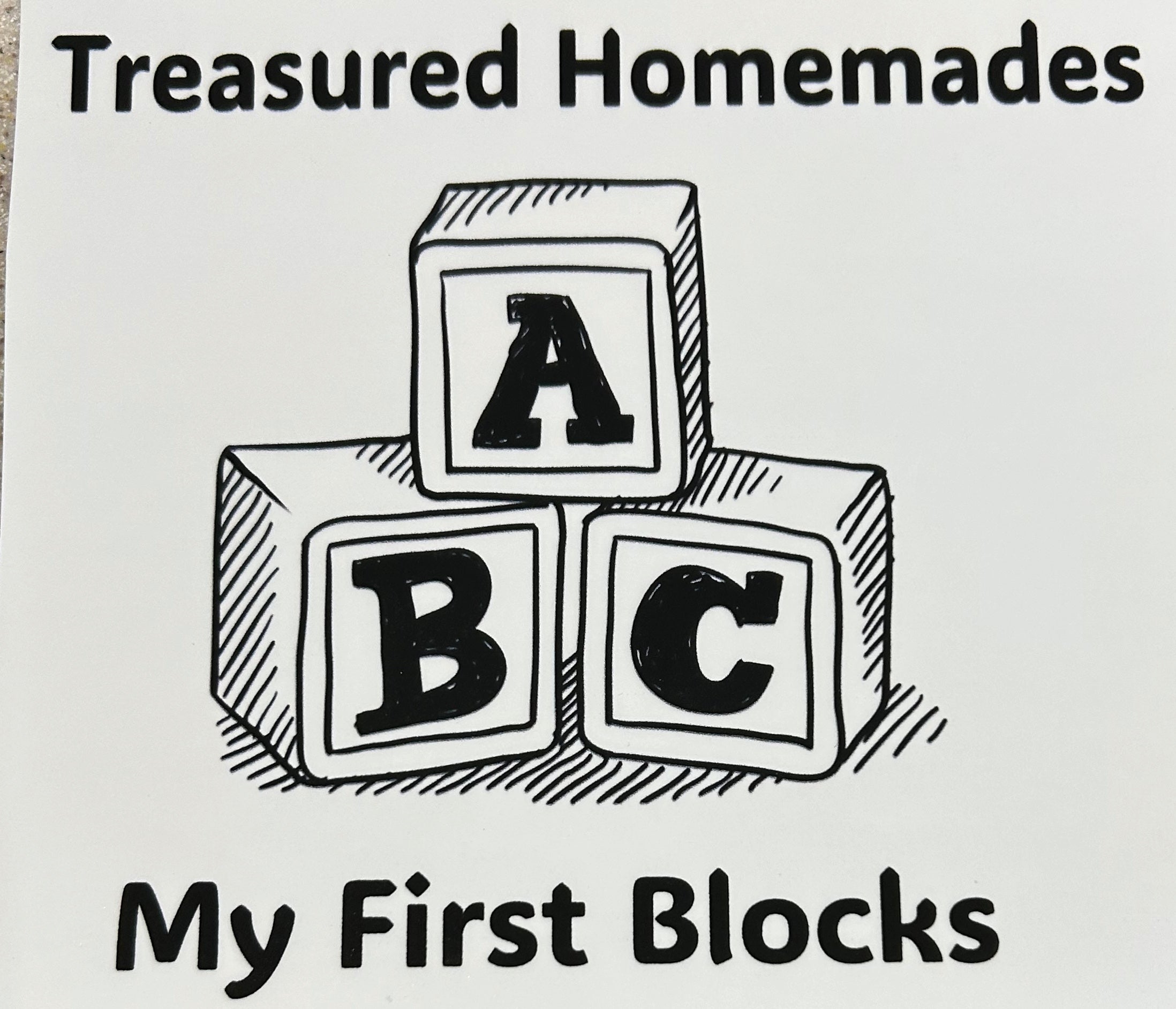 Wooden Baby Blocks - Handmade from Recycled Children's Books | Educational Toy Gift